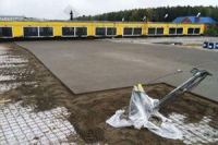 Стяжка на крыше с разуклонкой